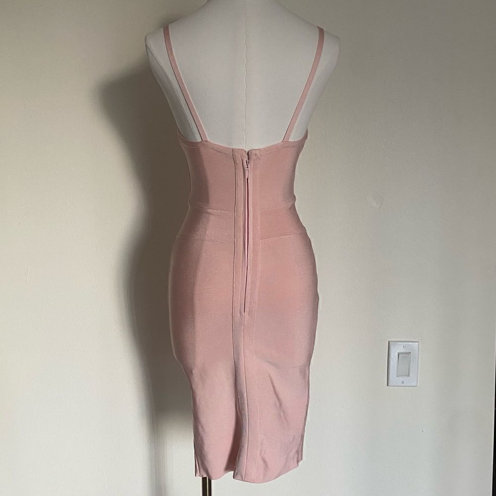 Light Pink Bandage Cocktail Party Dress Size XS - Picture 7 of 12
